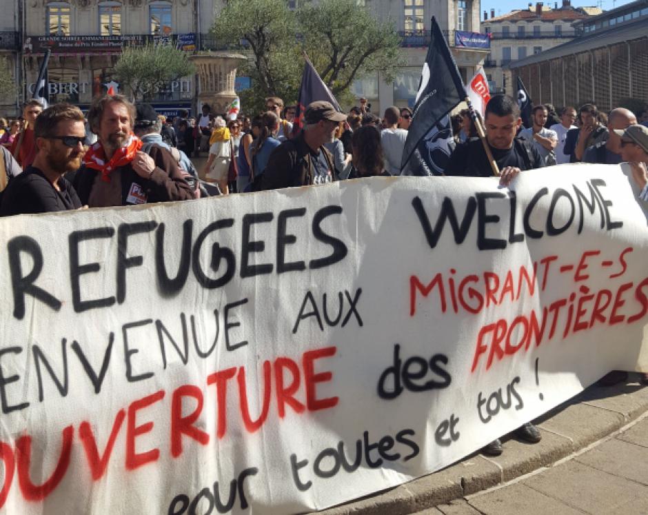Accueil des migrants à Montpellier, déclaration du secrétaire de section du PCF Montpellier